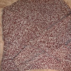 Turtleneck Popcorn pink/white sweater